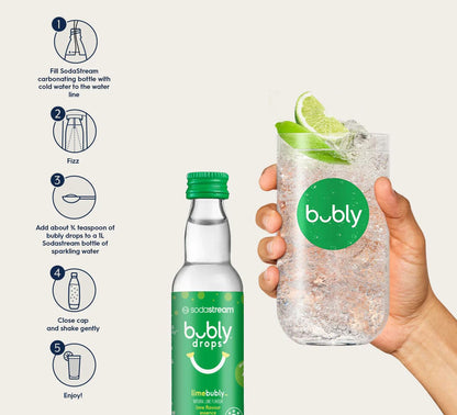 SodaStream TERRA Sparkling Water Maker, Value Bundle, CQC CO2 System, Includes 2 Quick Connect 60L CO2 Cylinders, 3 Dishwasher Safe BPA Free Bottles, 2 bubly Flavor Drops, Make your own Pepsi, Black