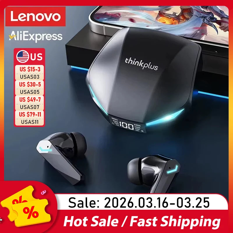 Wireless Gaming Earbuds With LED Display & Low Latency