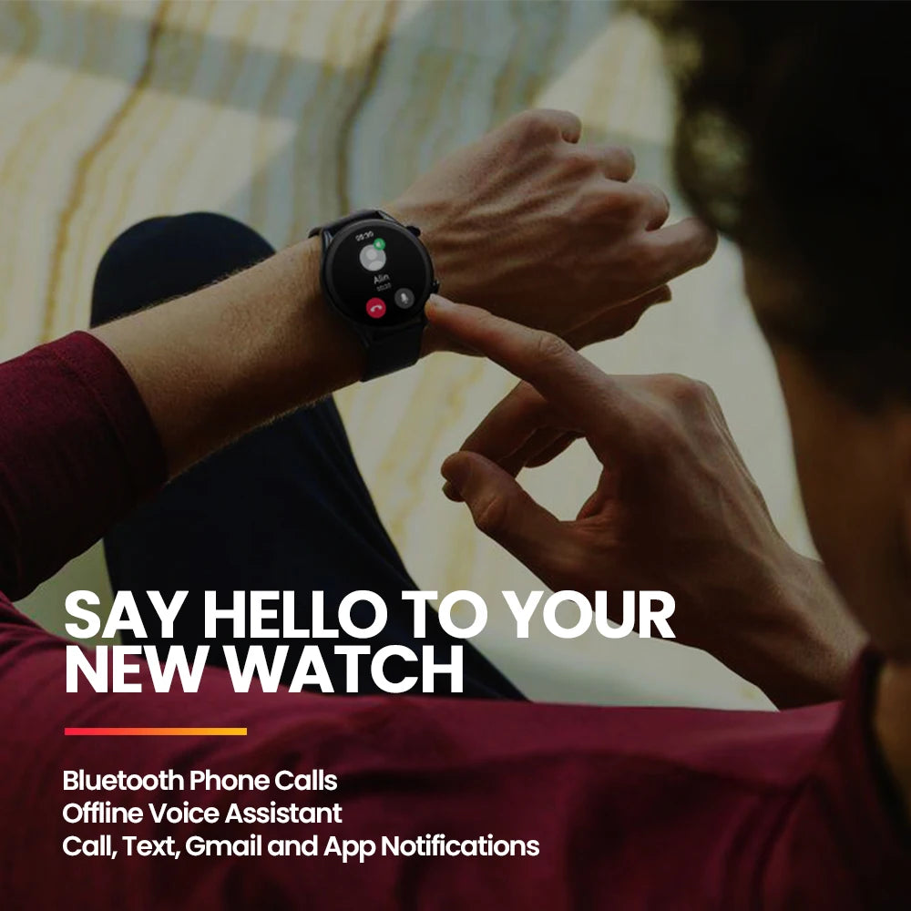 Bluetooth Calling Smartwatch 1.39" HD Display for Fitness