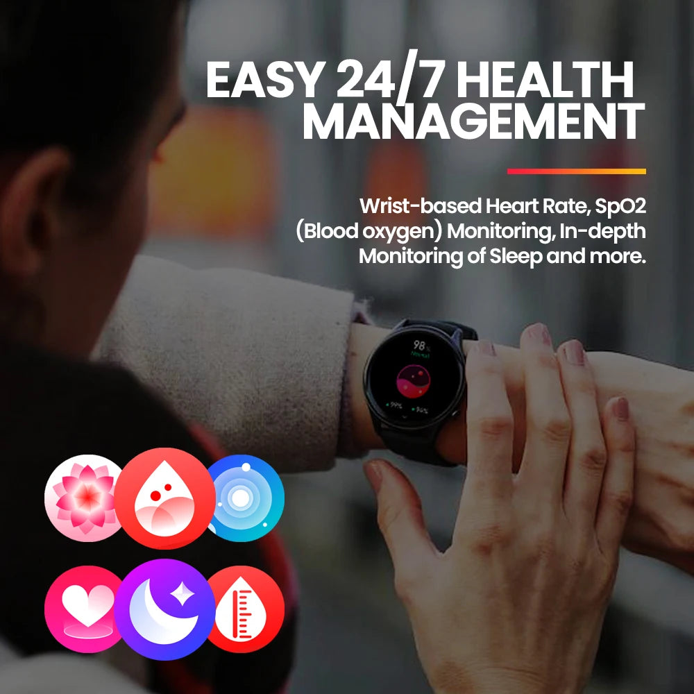 Bluetooth Calling Smartwatch 1.39" HD Display for Fitness