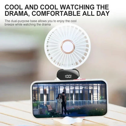 Portable USB Mini Handheld Fan with Foldable Stand